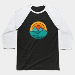 Mountains colorful vibrations Baseball T-Shirt
